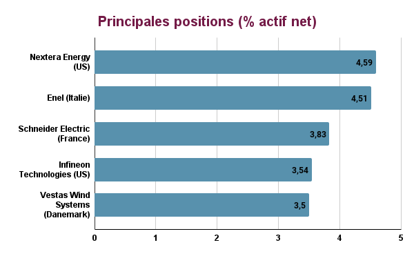 Principales positions BGF sustainable energy